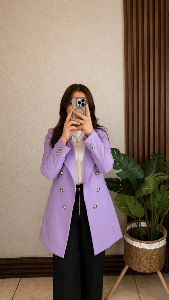 Blazer Largo Lila