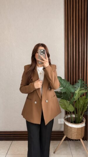 Blazer con Forro B/zucarita Cocoa