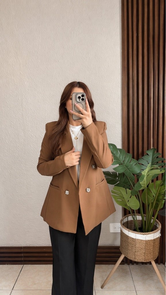 Blazer con Forro B/zucarita Cocoa