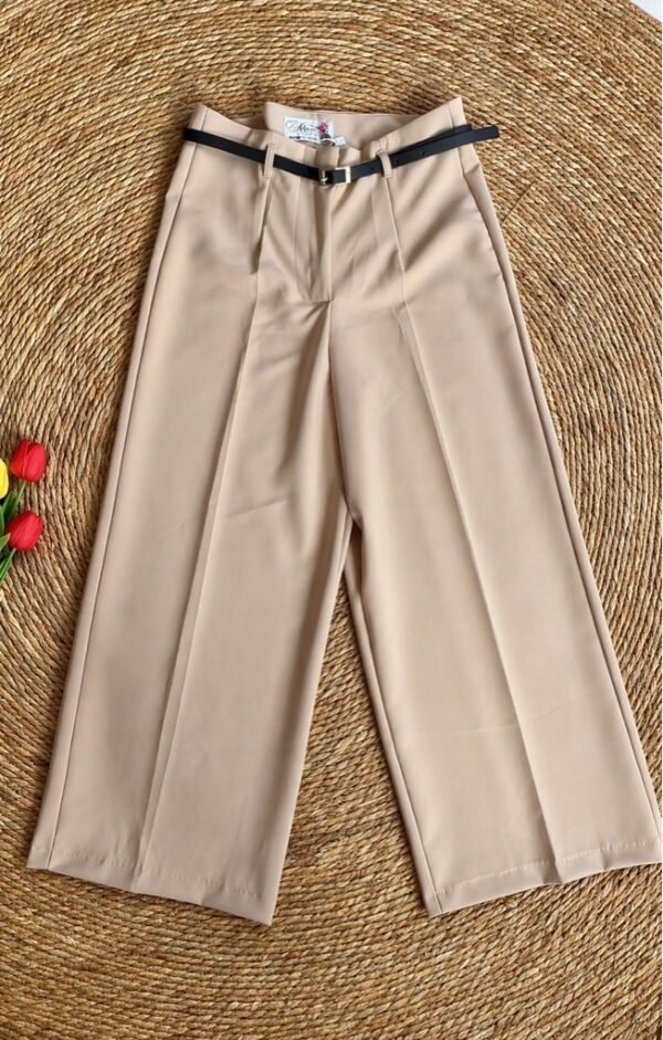 Pantalón Culotte/corto Beige Oscuro