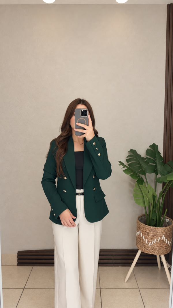 Blazer con forro 9B verde botella