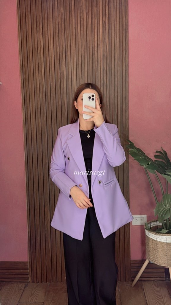 Blazer con Forro 4/B Lila