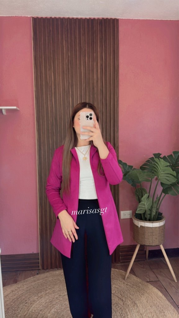 Blazer Gamuza Magenta -