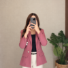 Blazer sin Forro Manga Normal Rosado
