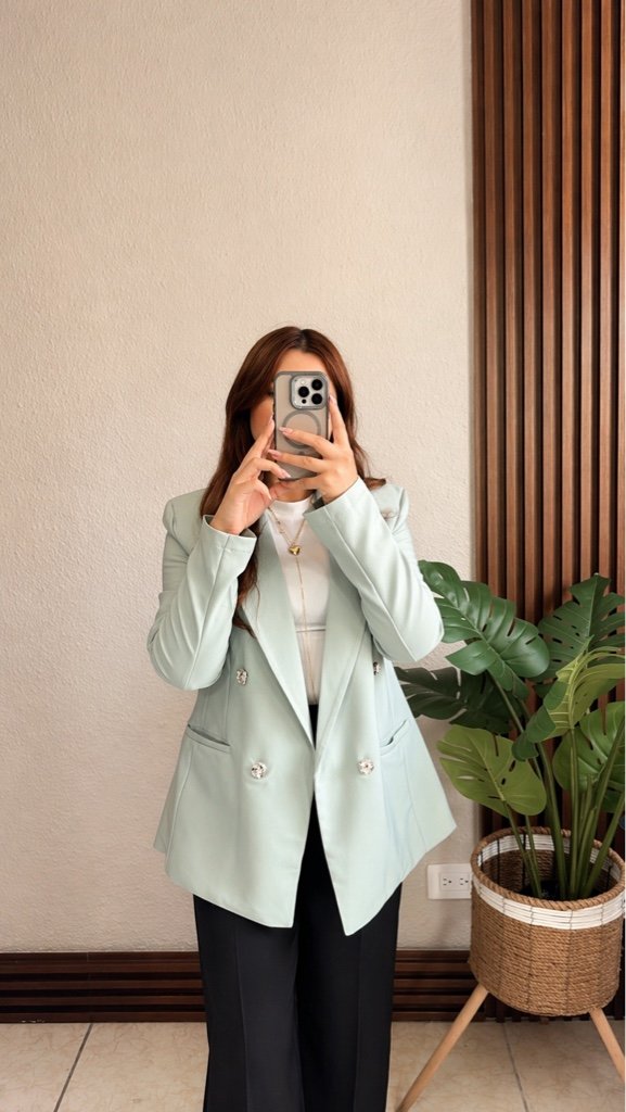 Blazer con Forro B/zucarita Menta