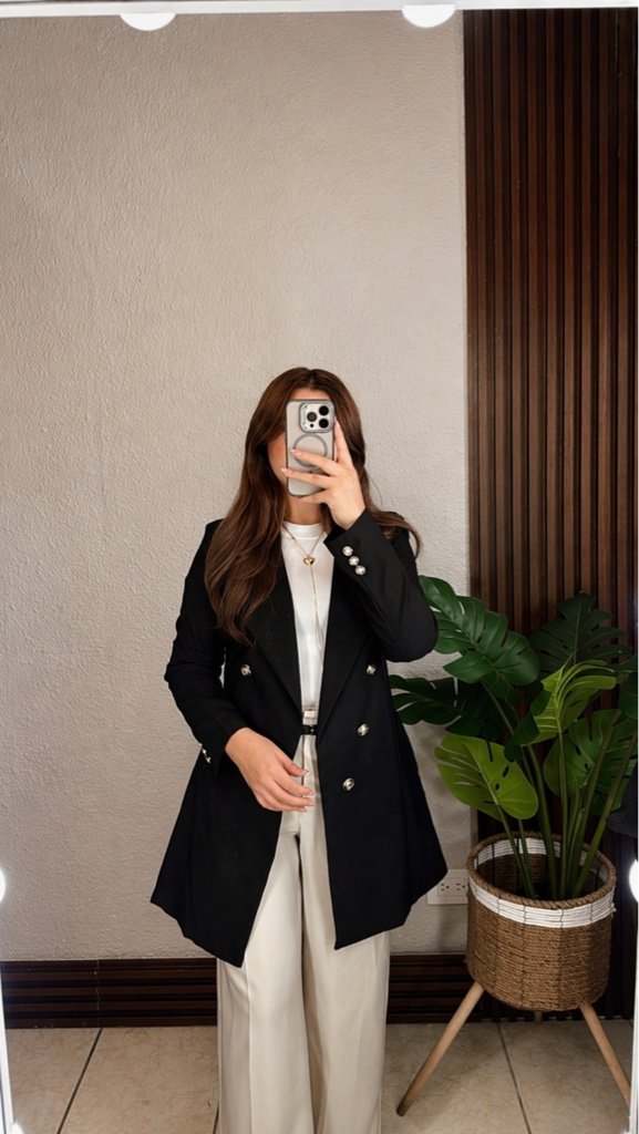 Blazer Largo Negro