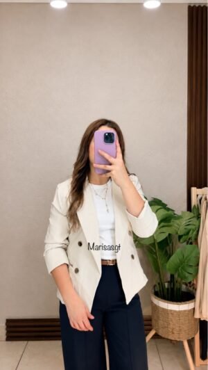Blazer Manga 3/4 con Forro Arena