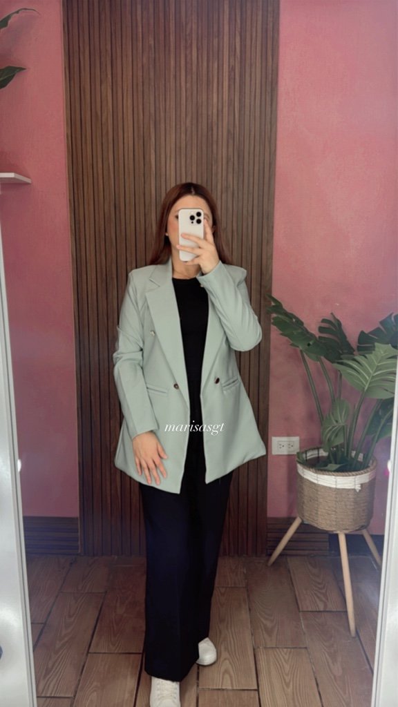 Blazer con Forro 4/B Menta