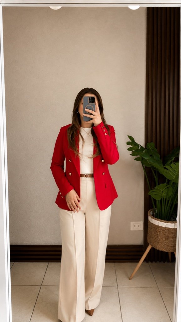 Blazer con Forro 9B Rojo