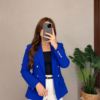 Blazer con forro 9B Azul pavo