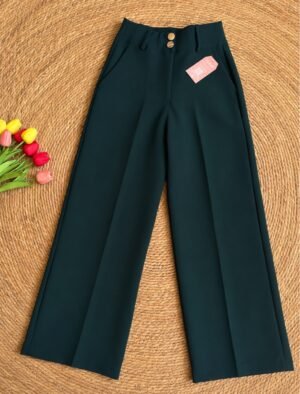 958c3c11-b899-55fe-9003-fe31db929ca9.jpg Pantalón con Botones Verde Botella