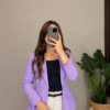 Blazer sin Forro Manga Normal Lila