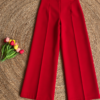 Pantalon de pinzas Nikki  rojo