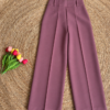Pantalon de vestir con botones rosado