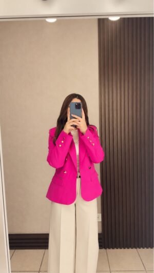 Blazer con forro 9B fuscia