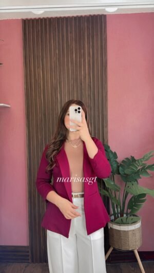 Blazer Manga Plisada Corinto