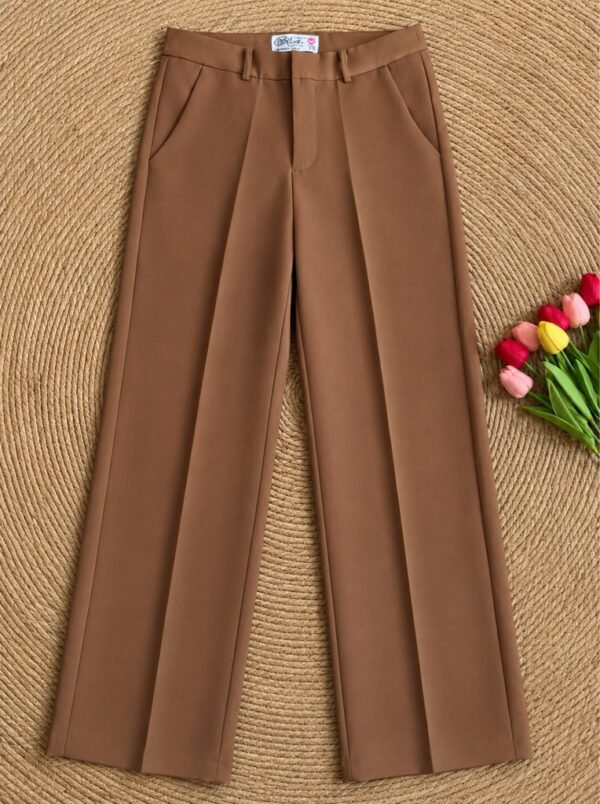 Pantalón de Vestir Corte Recto Cocoa