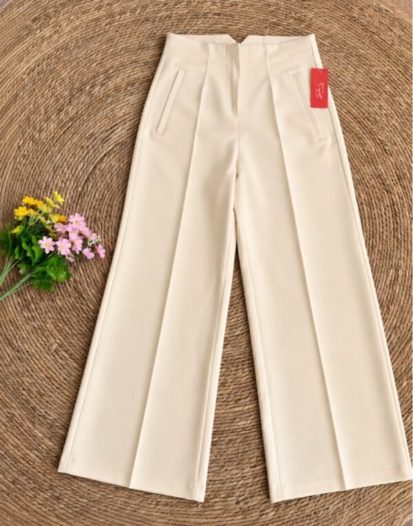 Pantalón de Pinzas Vainilla