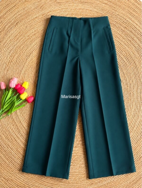 Pantalón de Pinzas Verde Botela
