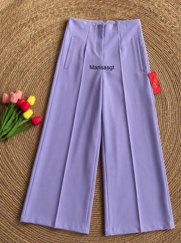 Pantalón de Pinzas Lila