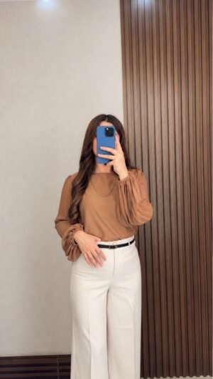 Blusa Estilo Linterna Gena